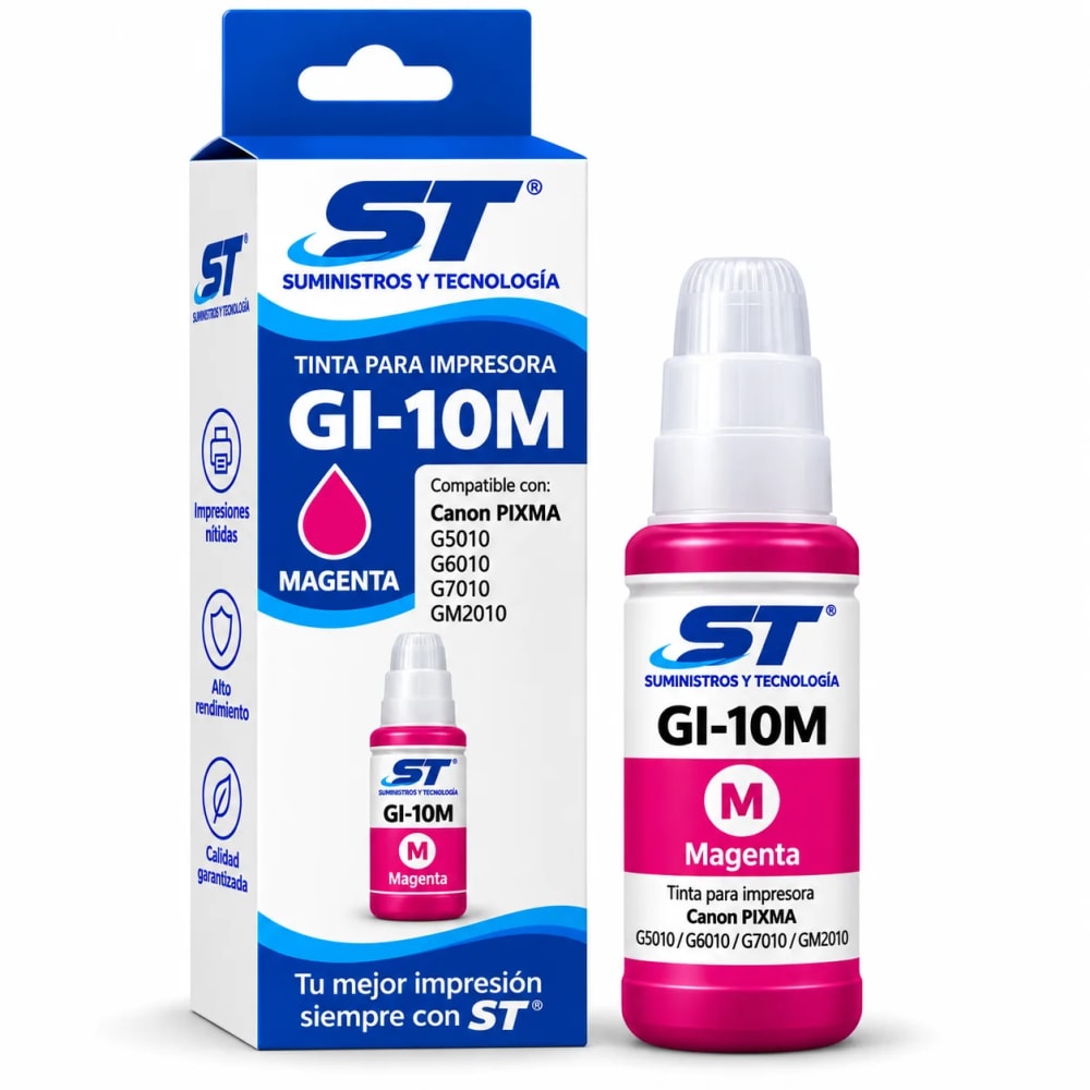 Tinta alternativa ST 10 magenta 70 ml para impresoras Canon - imagen 1