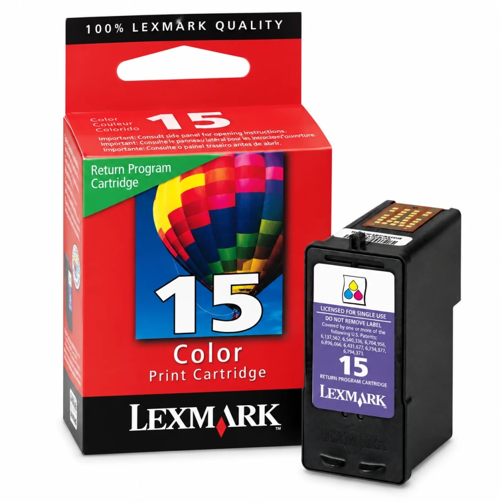 Cartucho Lexmark 15 color original - imagen 1