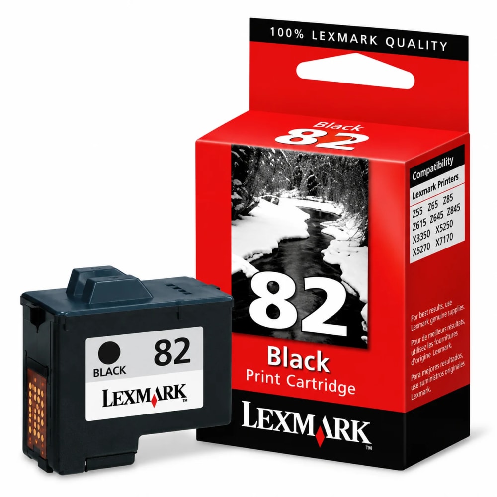 Cartucho Lexmark 82 negro original - imagen 1