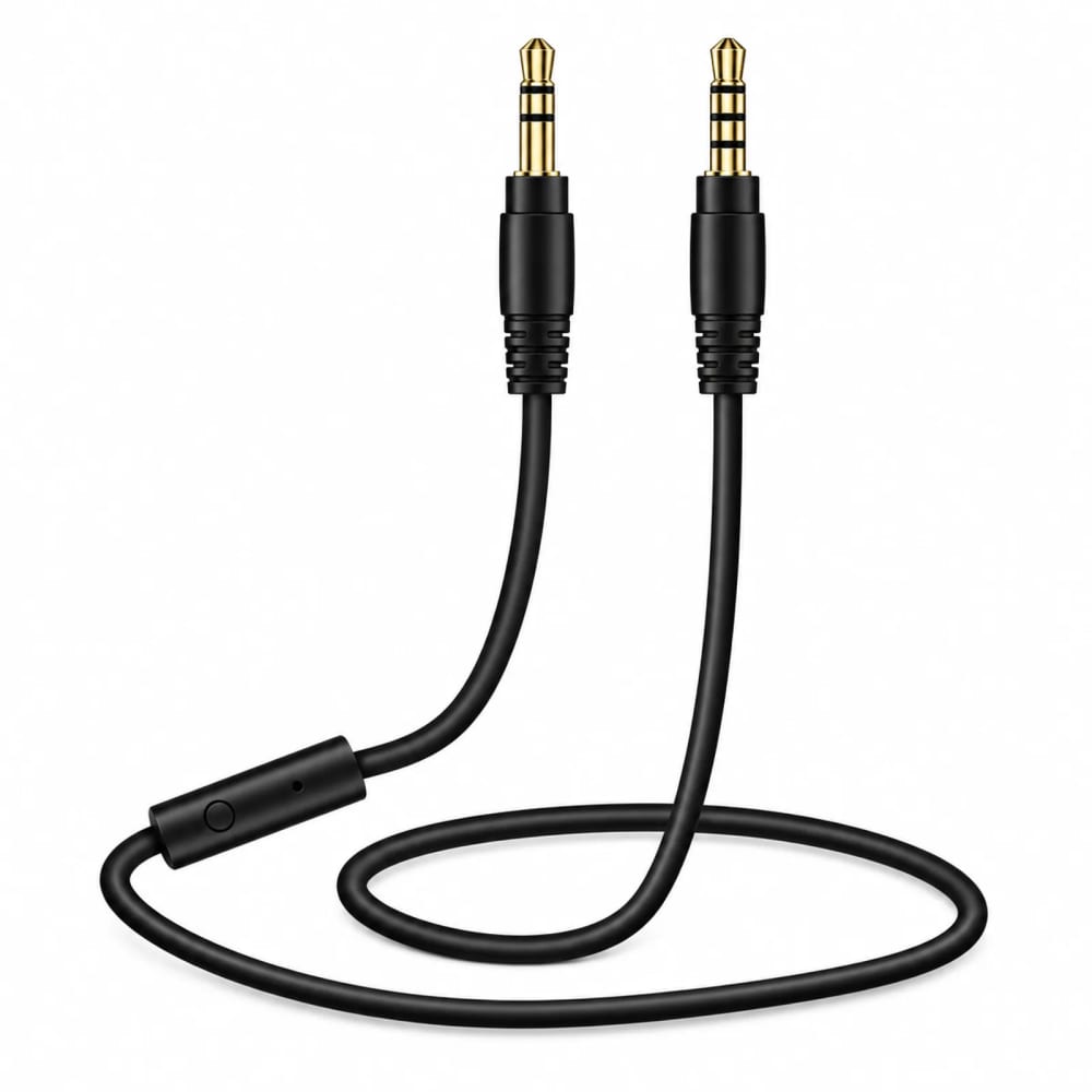 Cable Jaltech audio plug a plug 3,5 mm con micrófono B481 - imagen 1