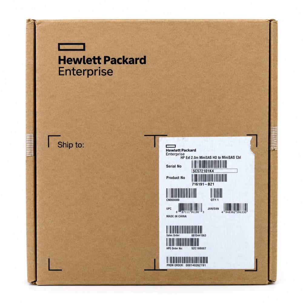 Cable externo HPE Mini-SAS HD a Mini-SAS 2 m 716191-B21 original - imagen 1