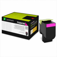 Tóner Lexmark 708XM (70C8XM0) magenta original - imagen 1