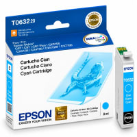 Cartucho Epson lagartija cian T063220 original - imagen 1