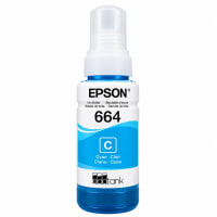 Tinta Epson 664 cian original bolsa 70 ml - imagen 1