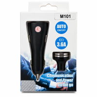 Cargador de carro M101 3,6 A con audífono inalámbrico - imagen 1