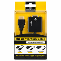 Adaptador o convertidor de HDMI a VGA con salida de audio - imagen 1