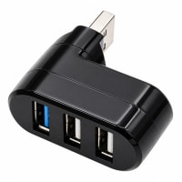 Hub USB 3.0 negro de 3 puertos - imagen 1