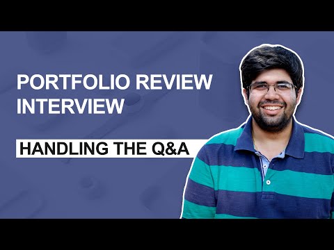 Understand how to tackle Q&A in portfolio review presentation.