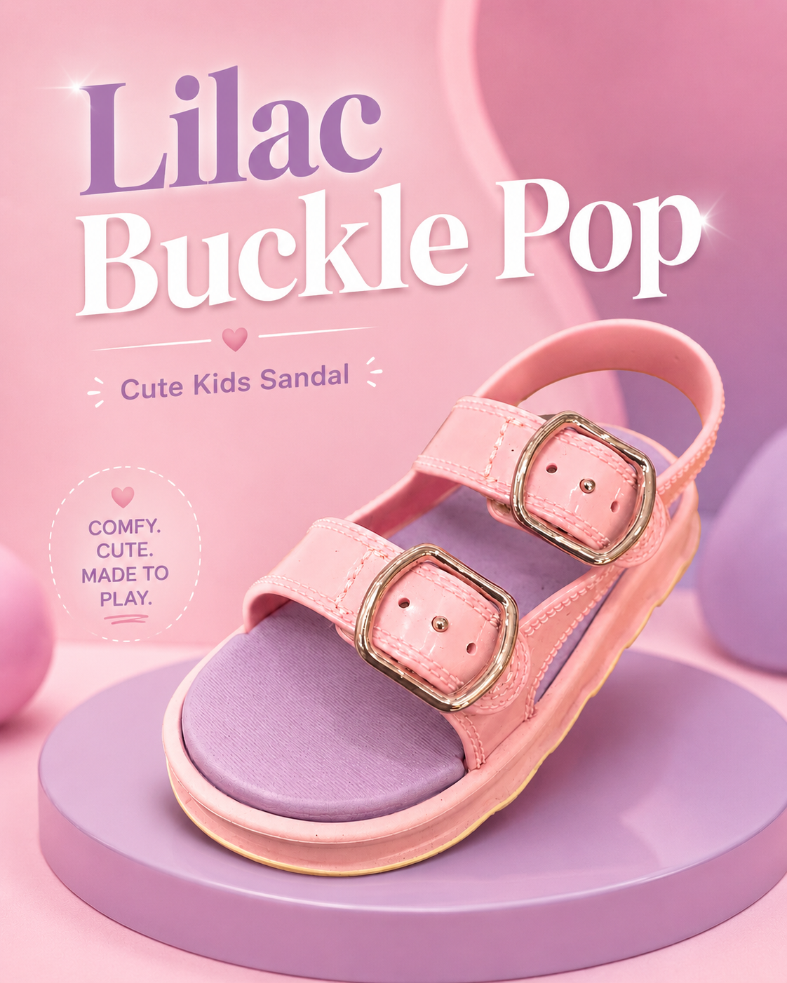 Lilac buckle pop