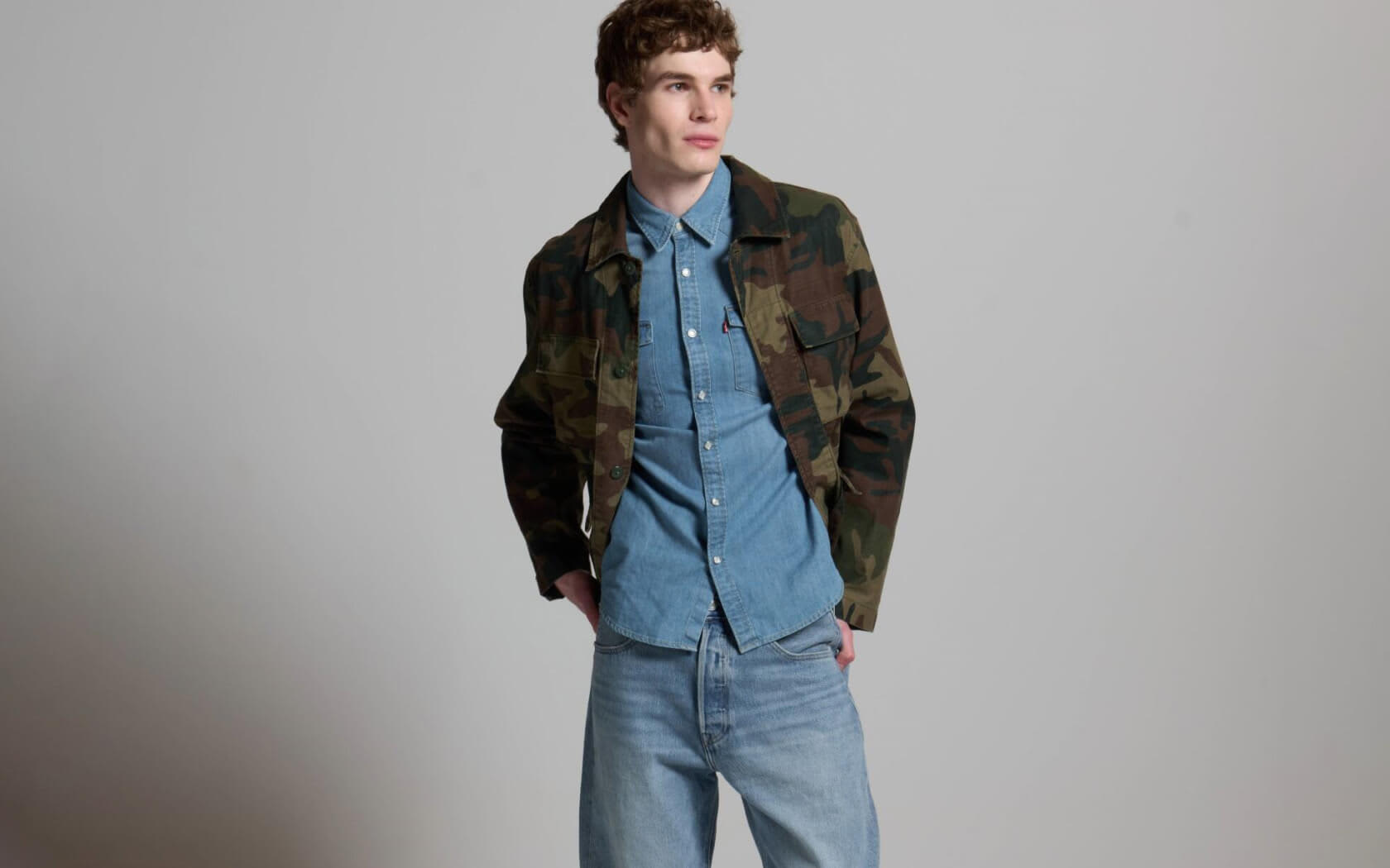 sachin and babi light blue dress Men's Denim Clothing main image 1