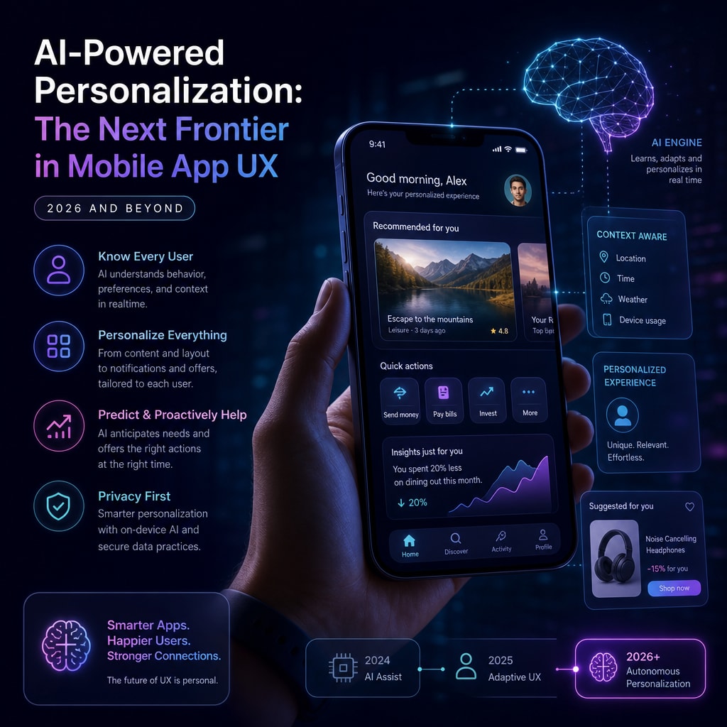 AI-Powered Personalization: The Next Frontier in Mobile App UXimage