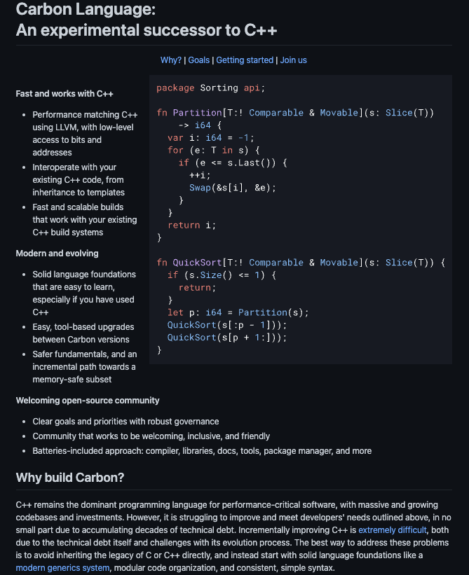 CARBON the new replacement for C++image