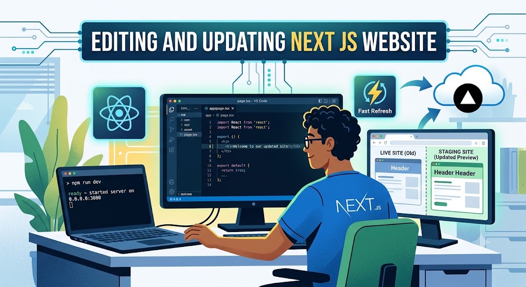 Davidayo: Editing and Updating NEXT JS Website