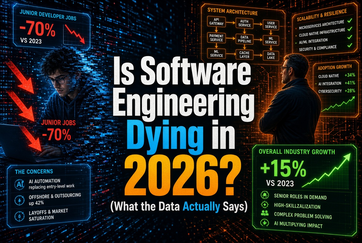 Is Software Engineering Dying in 2026? (What the Data Actually Says)