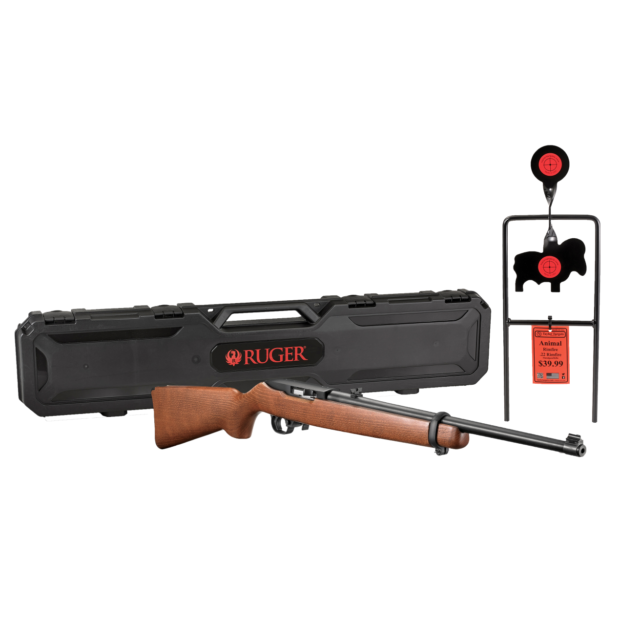 Ruger 10/22 Carbine 31128 w/ Spinner Target & Hard Case-img-1