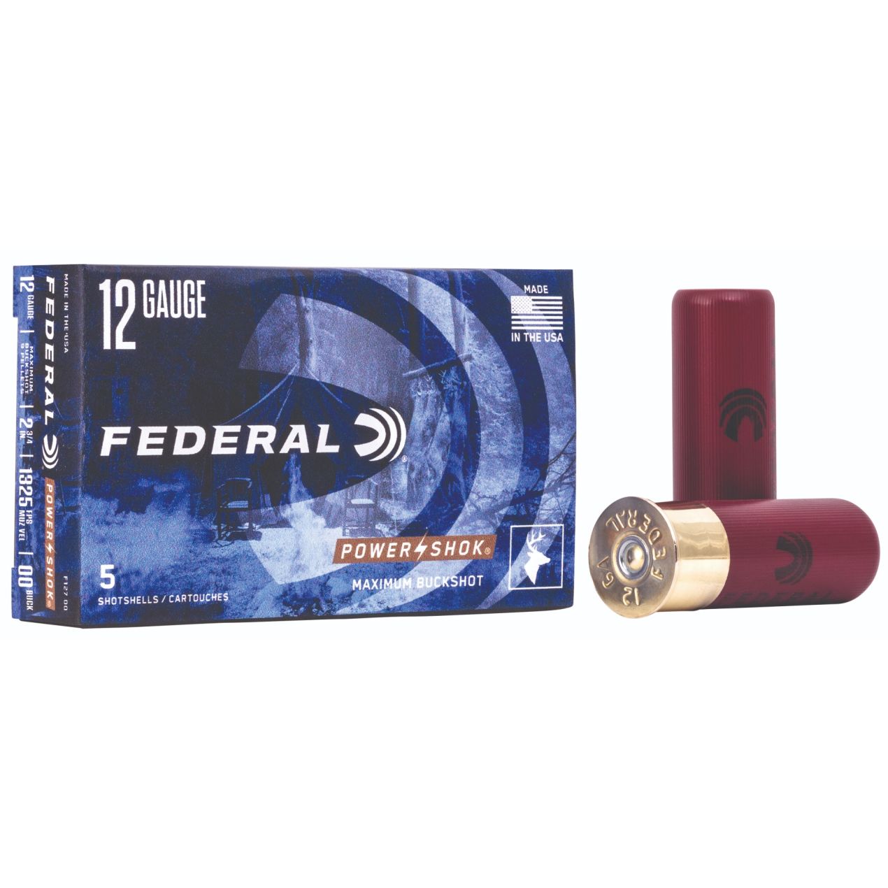 50 Rounds Federal Power-Shok 00 Buckshot 12 GAUGE Penny Auction-img-0