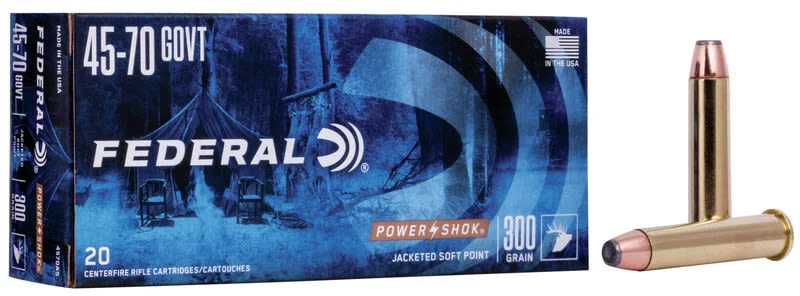 Federal Power-Shok 45-70 Govt 300GR Jacketed Soft Point 4570AS-img-0