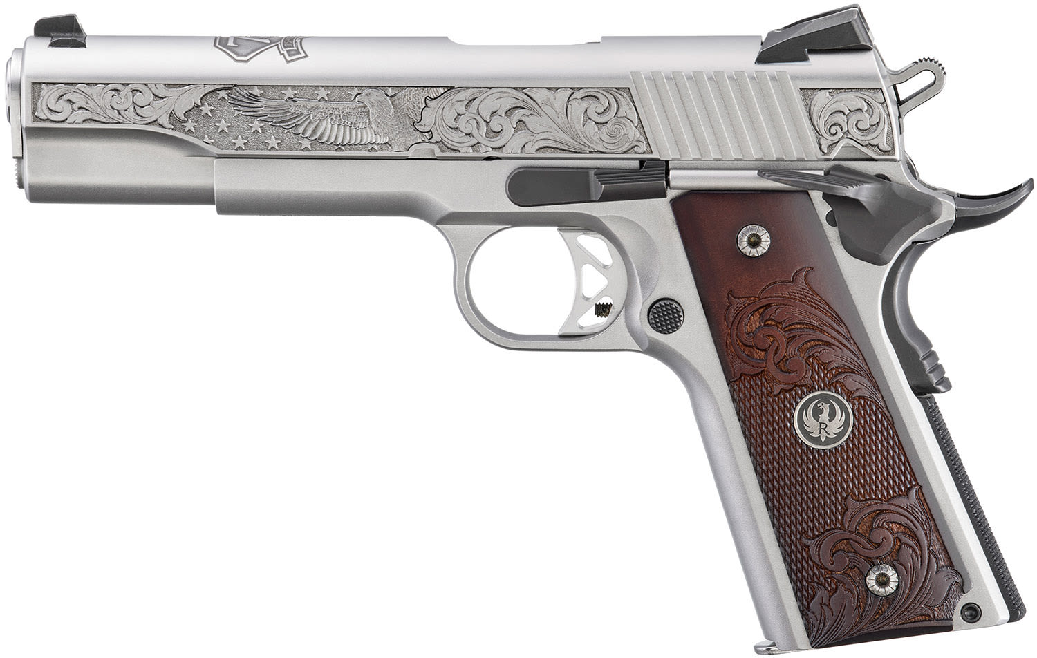 Ruger SR1911 75TH Anniversary 45ACP 8rd 5'' Engraved Slide -img-2