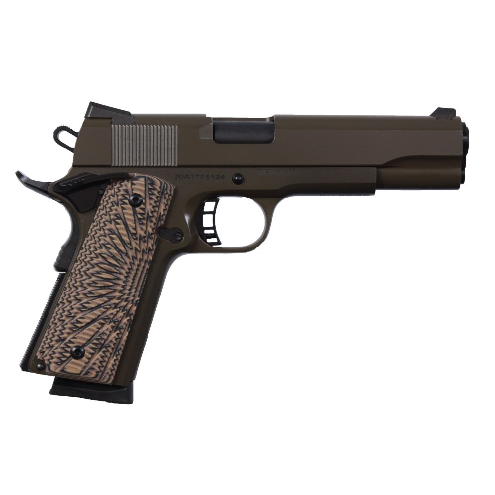 Rock Island Armory 1911 Rock Standard .45 ACP 5" Patriot Brown — Superb 8+1 Full Size