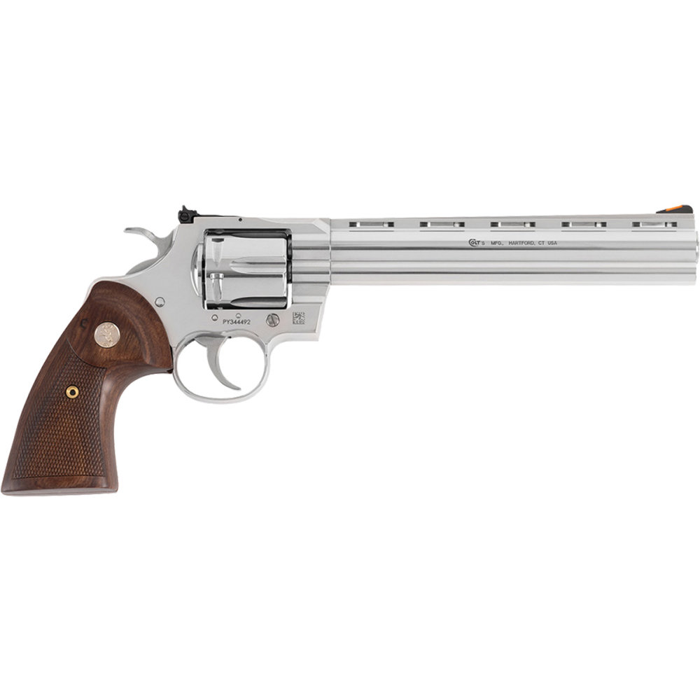 Colt Python Revolver Chambered in .357 Magnum with 8" Stainless Steel Barrel