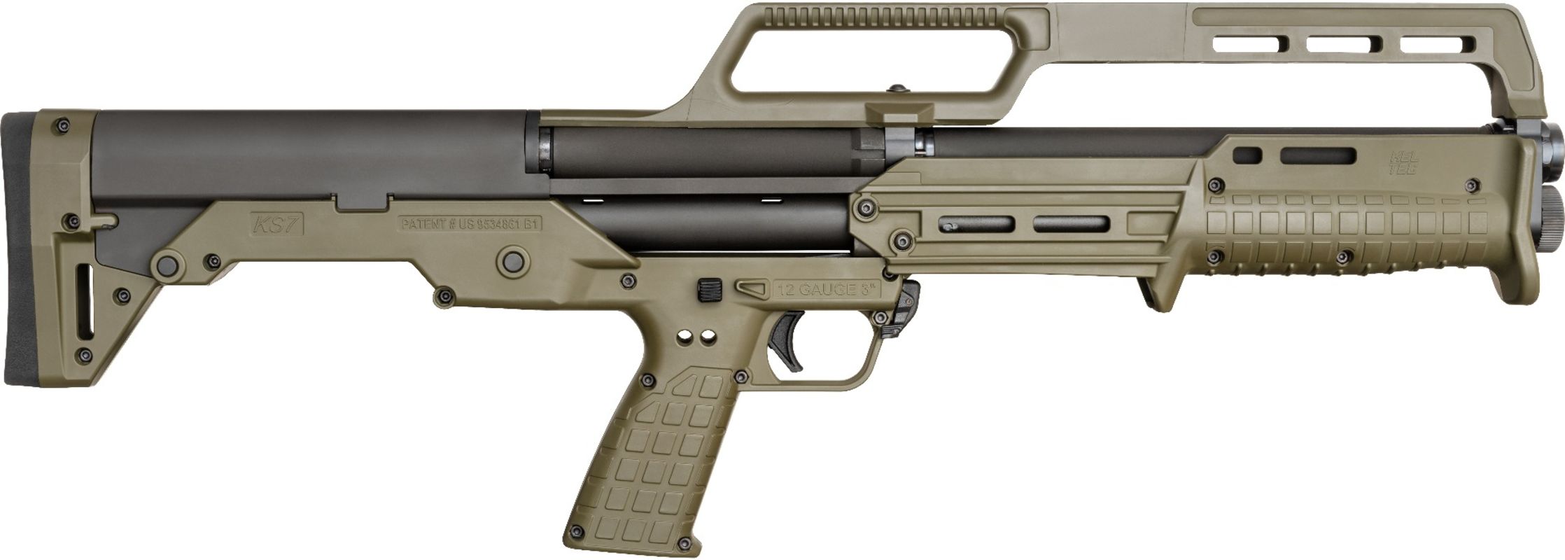 Kel-Tec KS7 OD Green 12 Gauge 18.50" 3" 6+1 Rec/Barrel Polymer Fixed KS7GRN-img-2