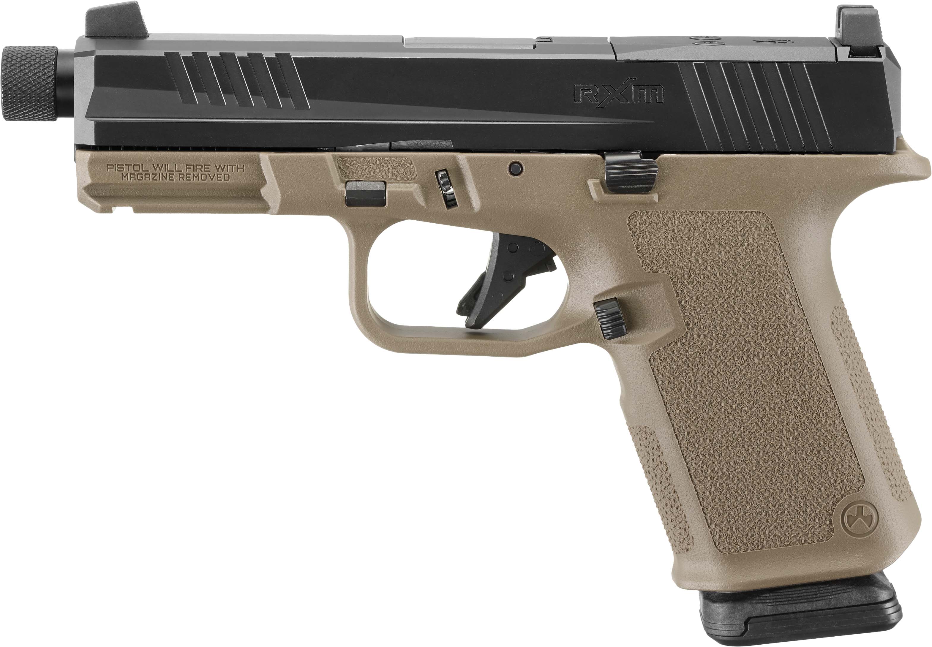 Ruger RXM 9mm FDE Threaded Barrel Pistol - Superb 15+1 Optic Ready Build - Image 3
