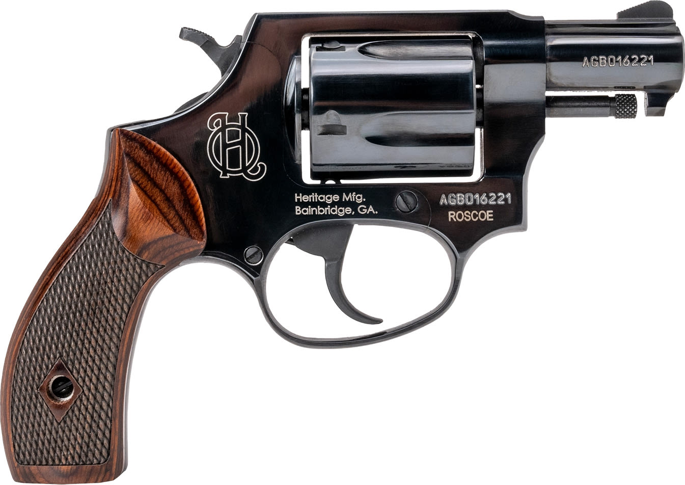 Heritage Manufacturing Roscoe 38 Special Revolver - Reliable 2" Blued Snub Nose