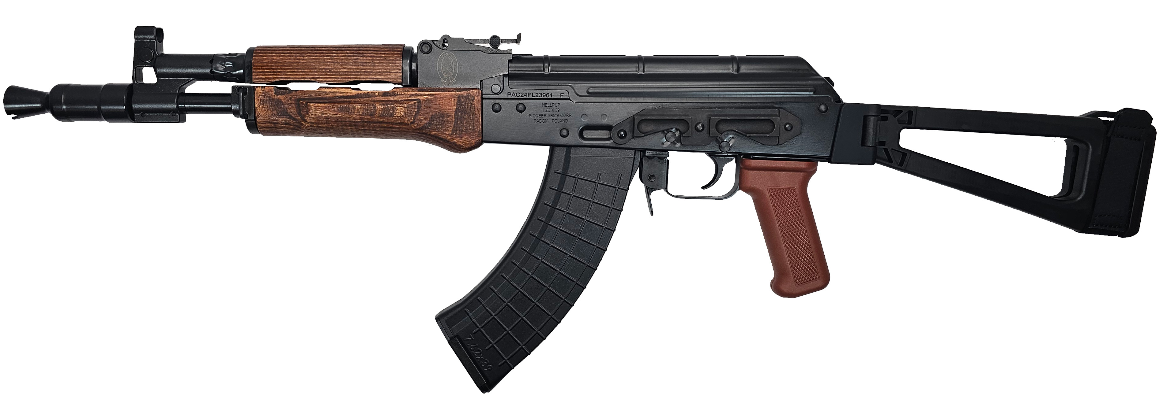 Pioneer Arms AK0031-FT-AKTFW - Hellpup Forged - Pistol: Semi-Auto