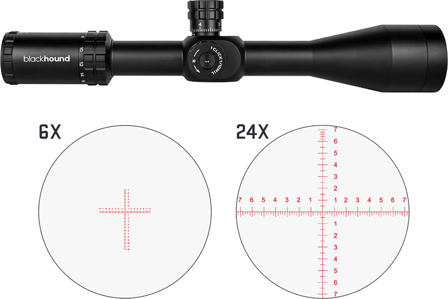 Blackhound Optics G4FI624 - SCOPE - Genesis - 6-24 - 50mm