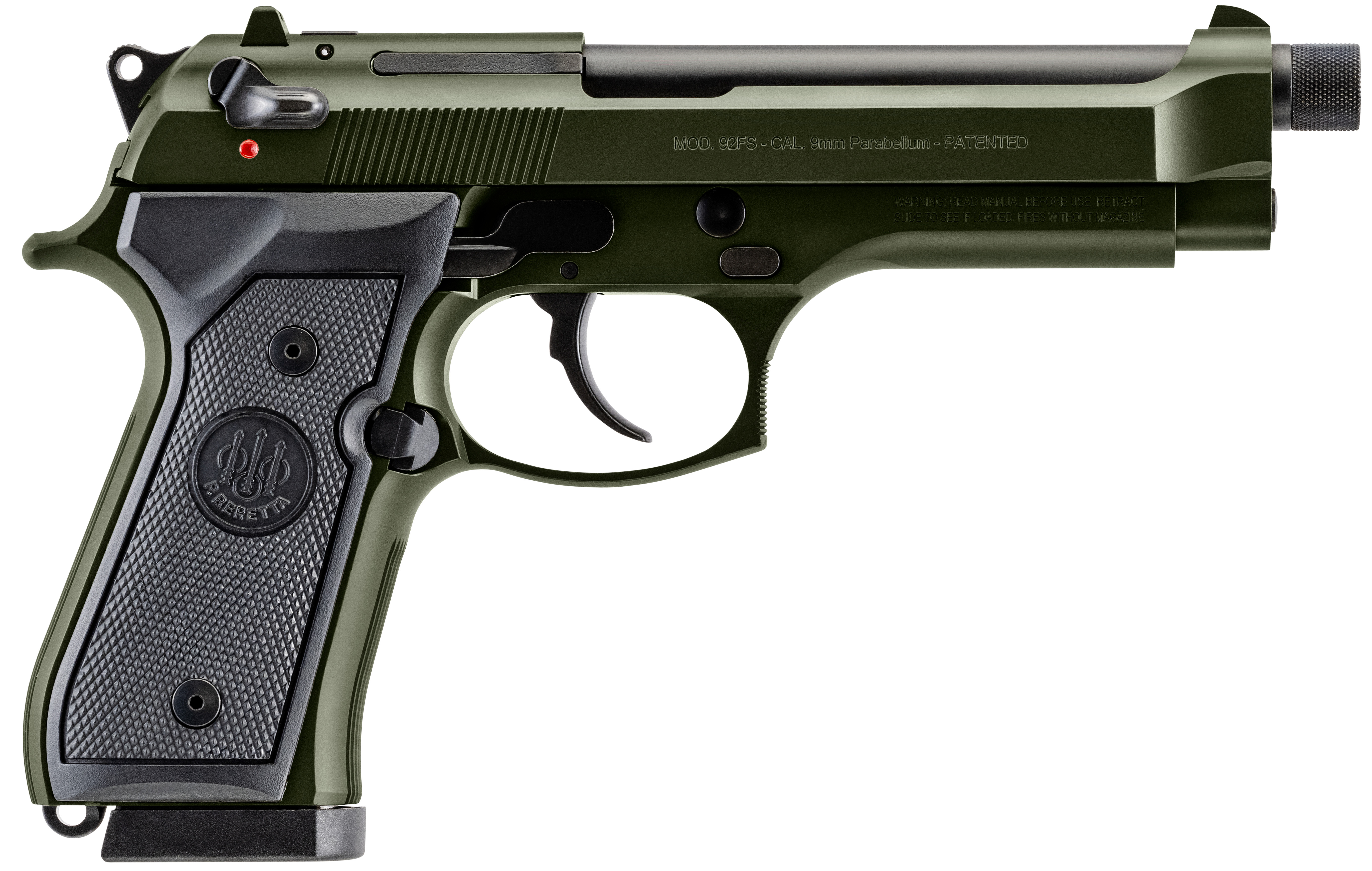 Beretta J92F300GRTB18 - 92FS - Pistol: Semi-Auto - 9MM LUGER
