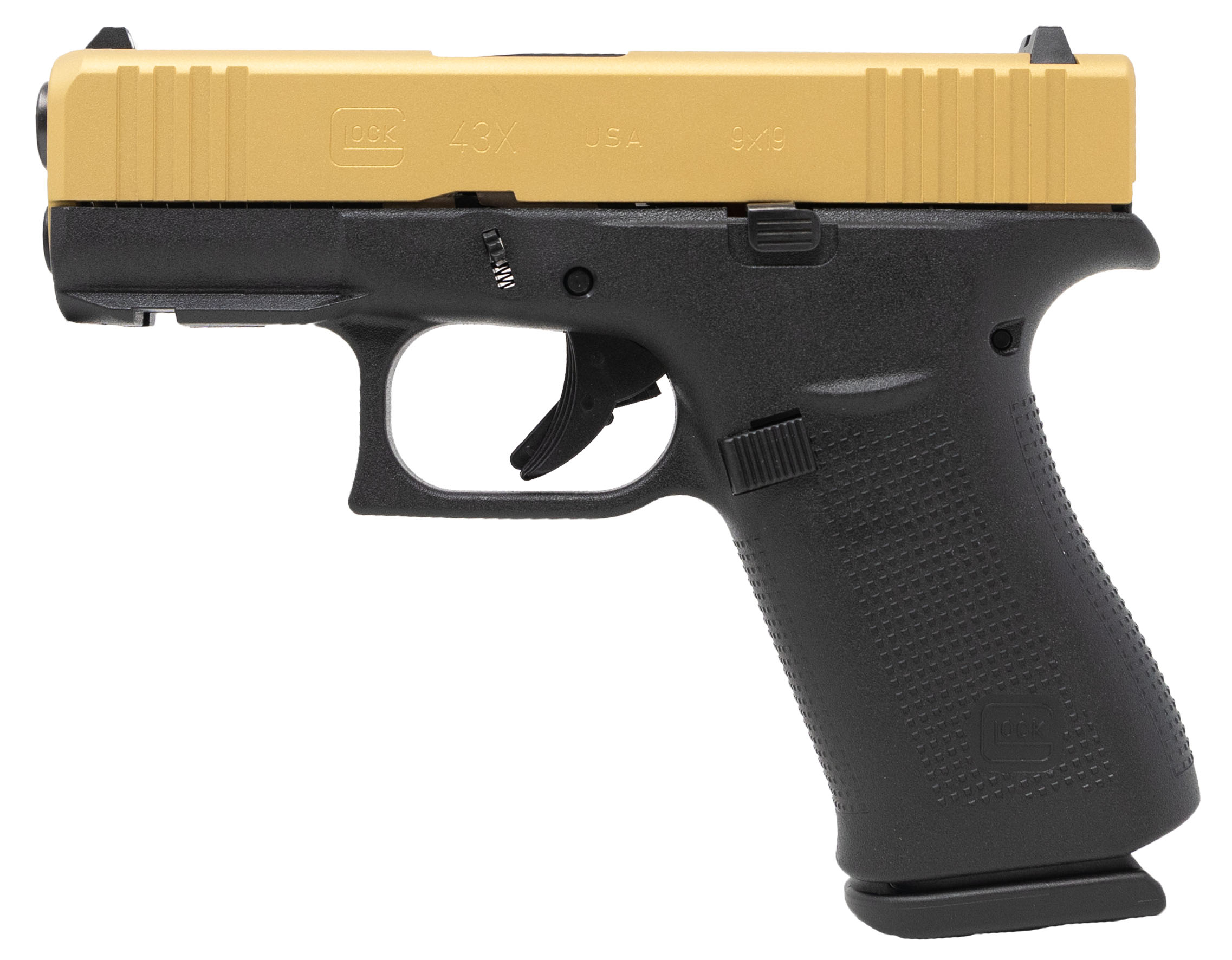 Apollo Custom|Glock ACG-57005FRN - 43X Gold Slide Front Rail