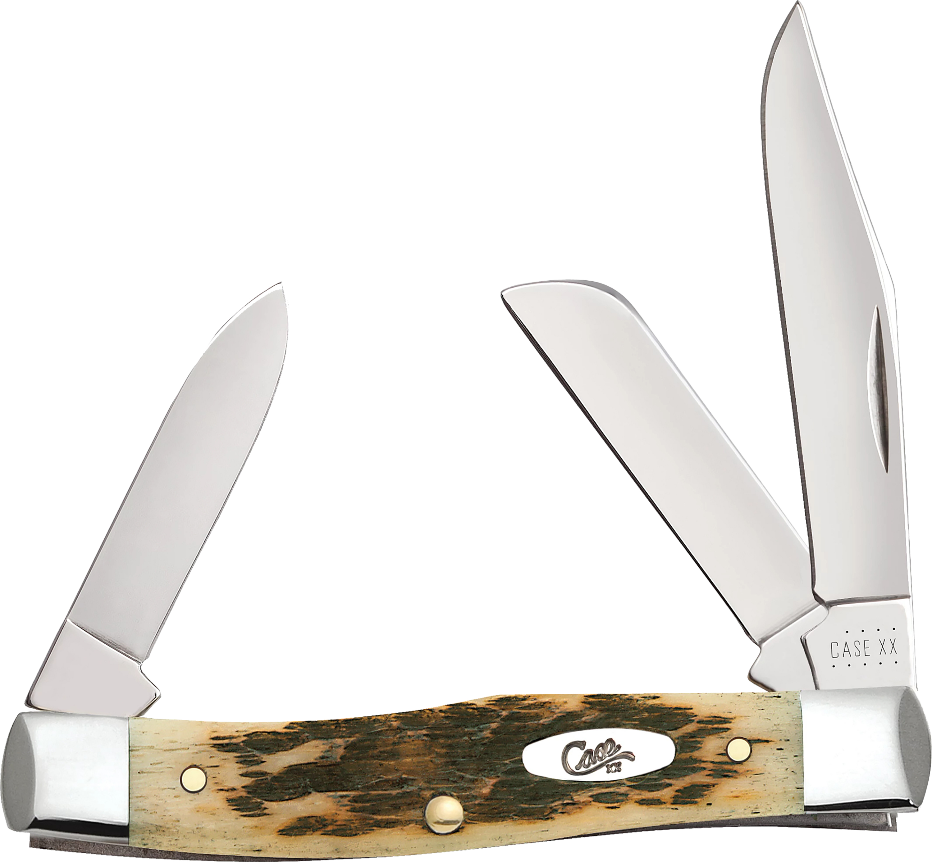 Case Medium Stockman Amber Bone