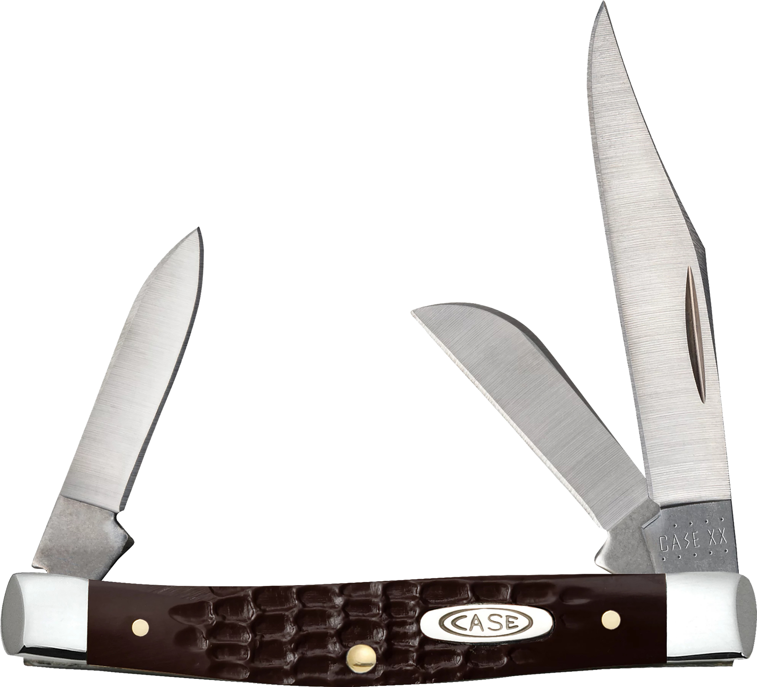 Case Small Stockman Amber Bone