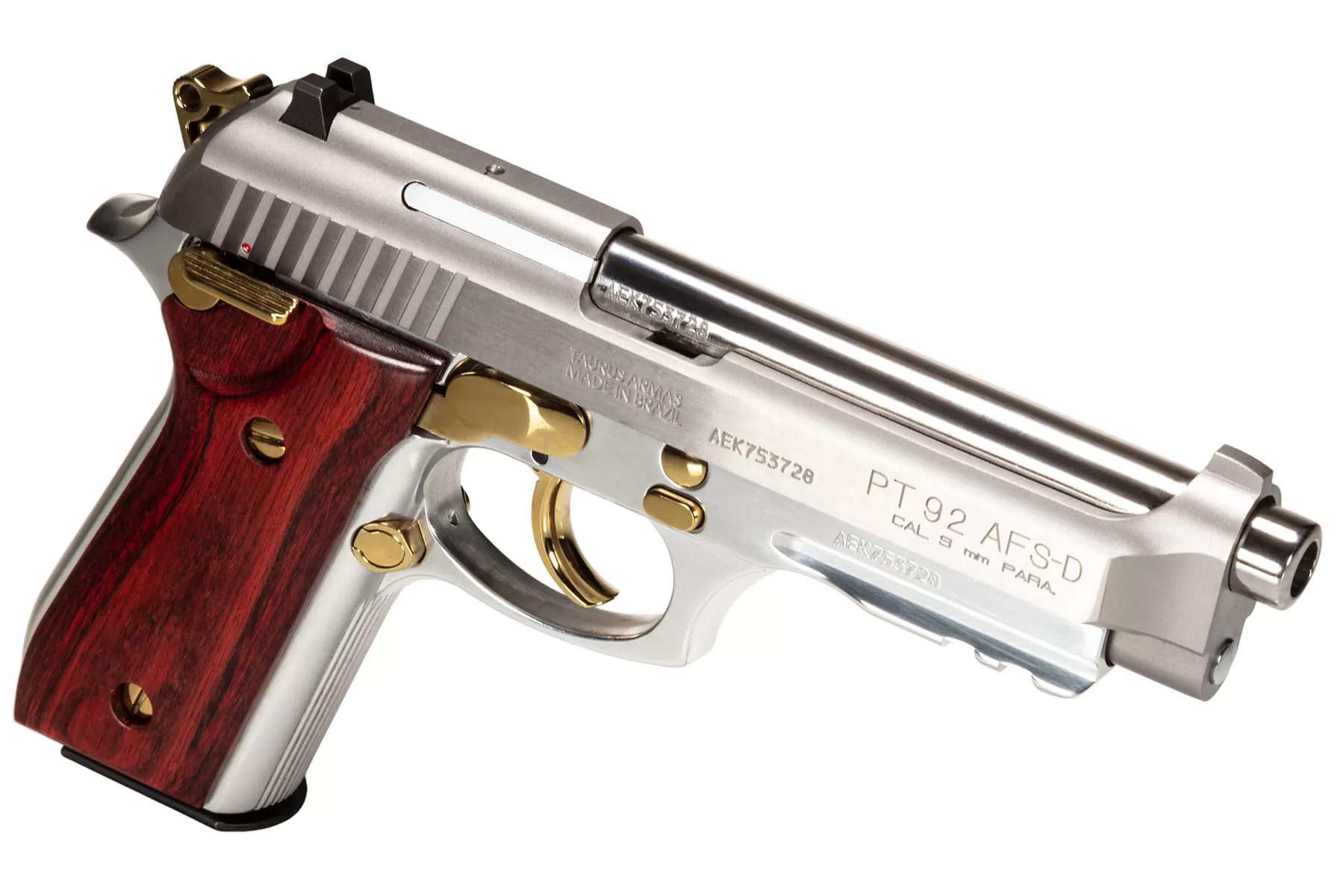 Taurus 1-920159GLD-HW1 - PT92 - Pistol: Semi-Auto - 9MM LUGER