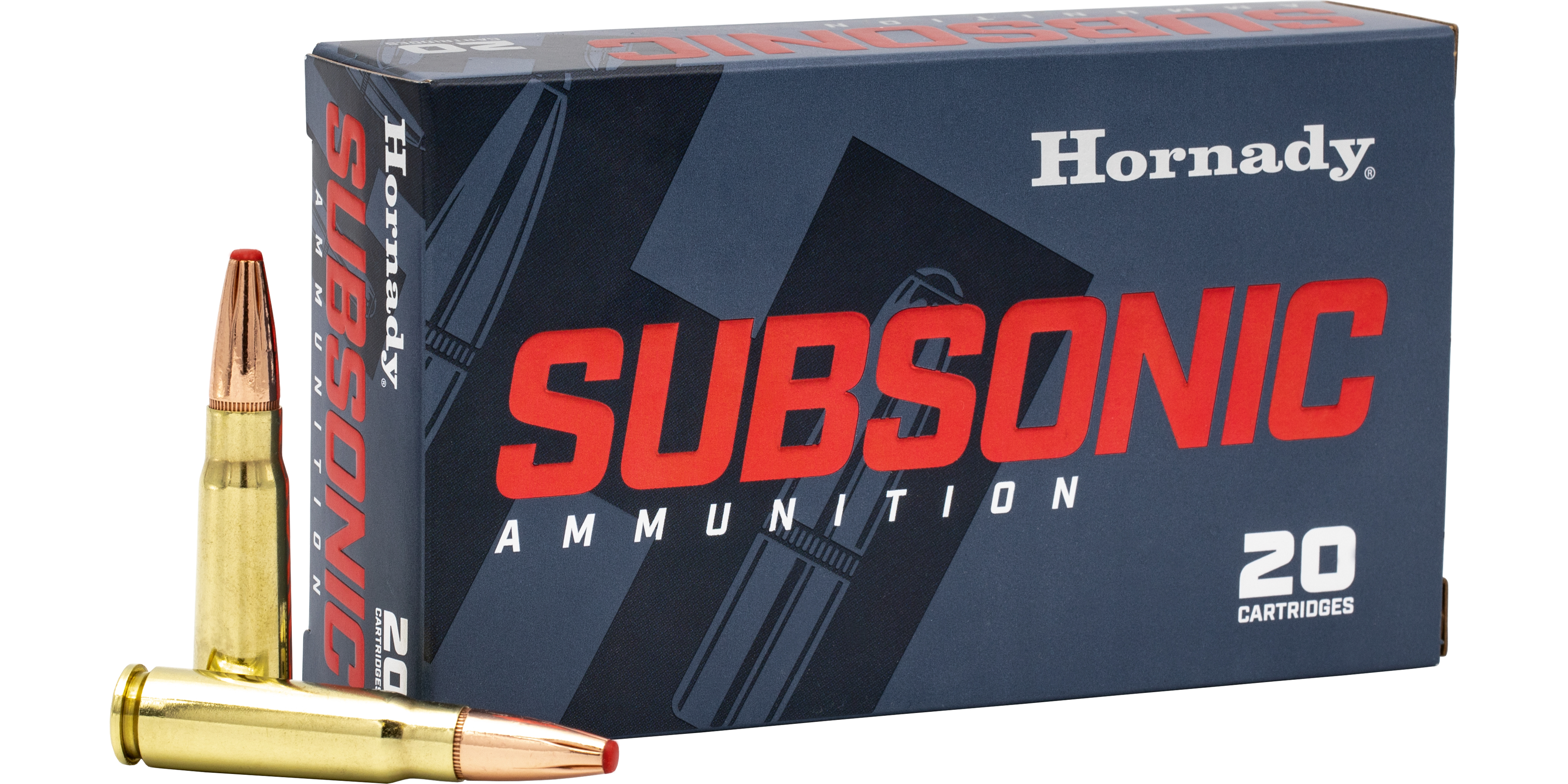 Hornady HRN 7.62X39 255GR SUB-X 20RD