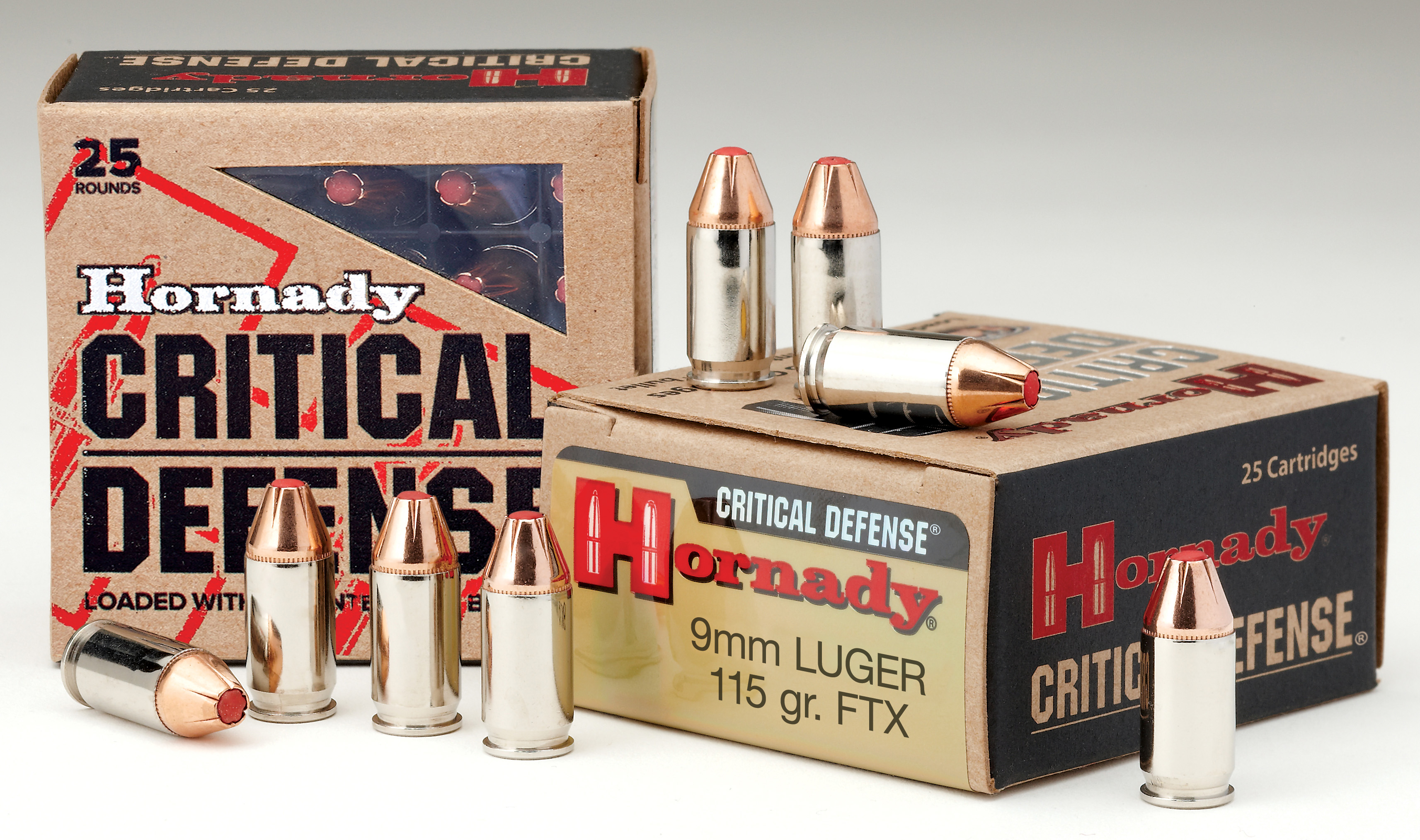 Hornady HRN 9MM 115GR CRITDEF FTX 25RD