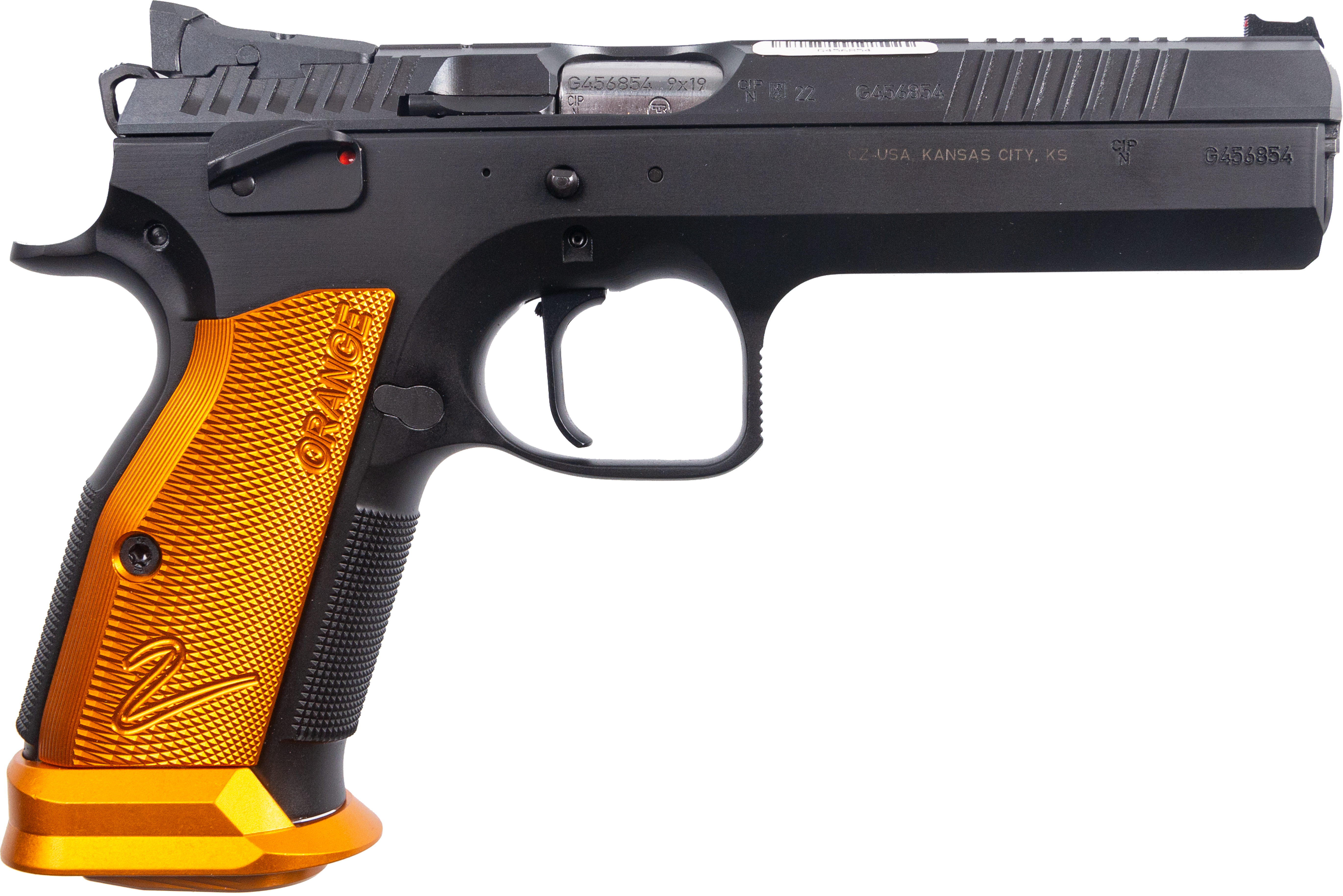 CZ-USA 91266 - CZ TS2 Orange - Pistol: Semi-Auto - 9MM LUGER