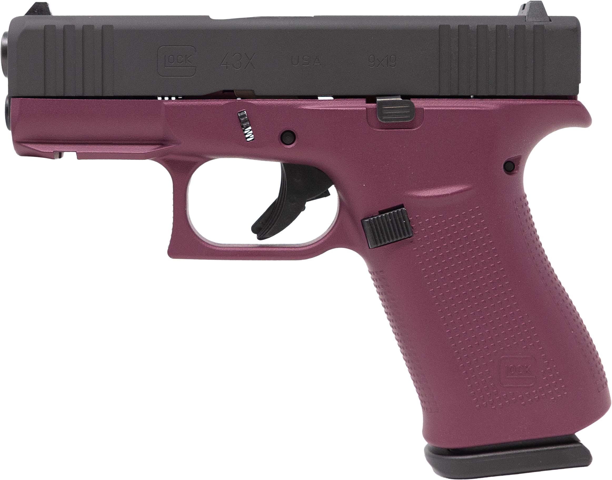 Apollo Custom|Glock ACG-57046FRN - 43X Front Rail Black Cherry