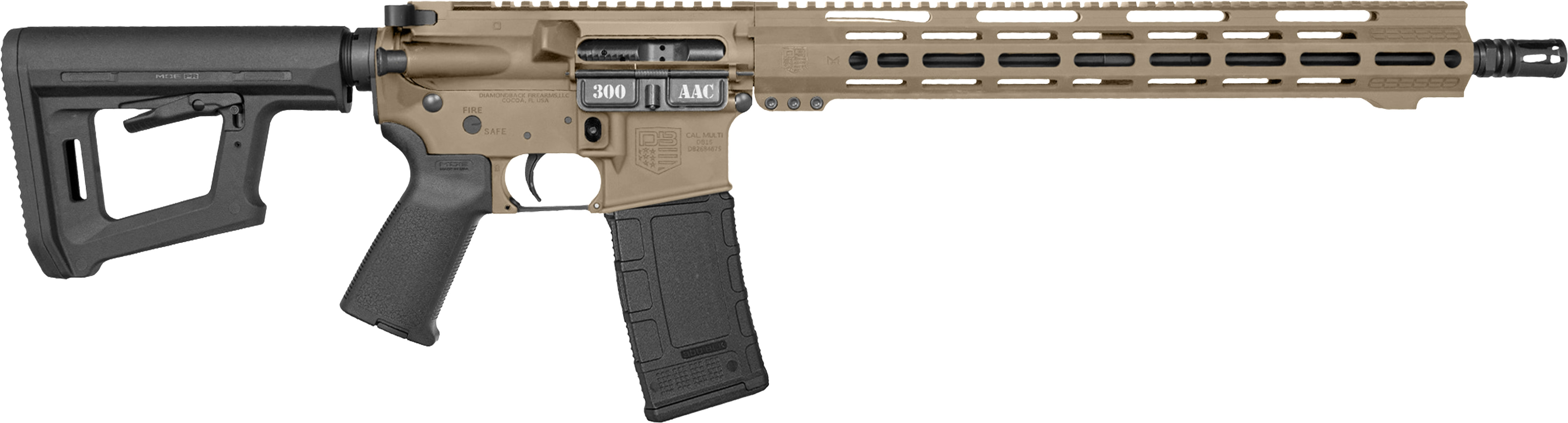Diamondback Firearms DB1718B062 - DB15 - Rifle: Semi-Auto - 300