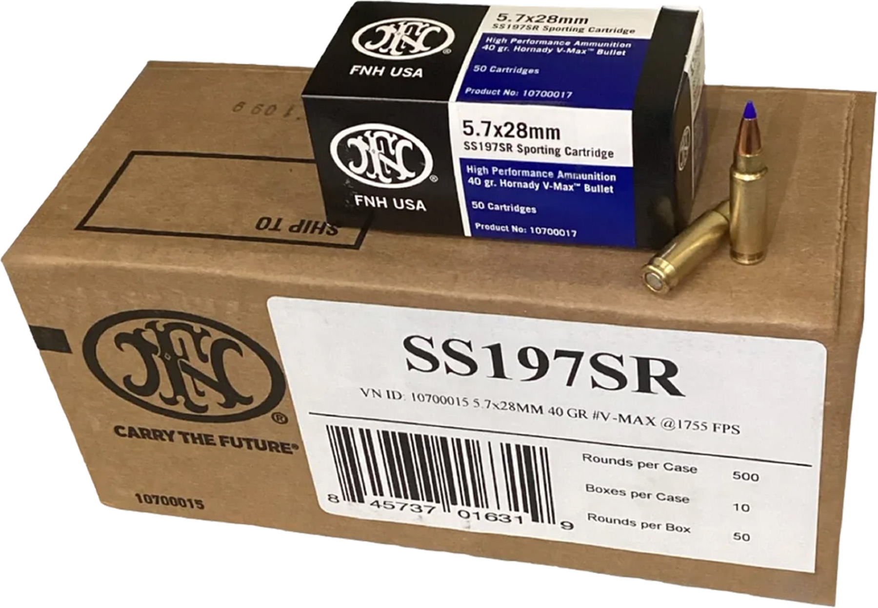 FN America FNM 5.7X28MM 40GR SS197SR 500R
