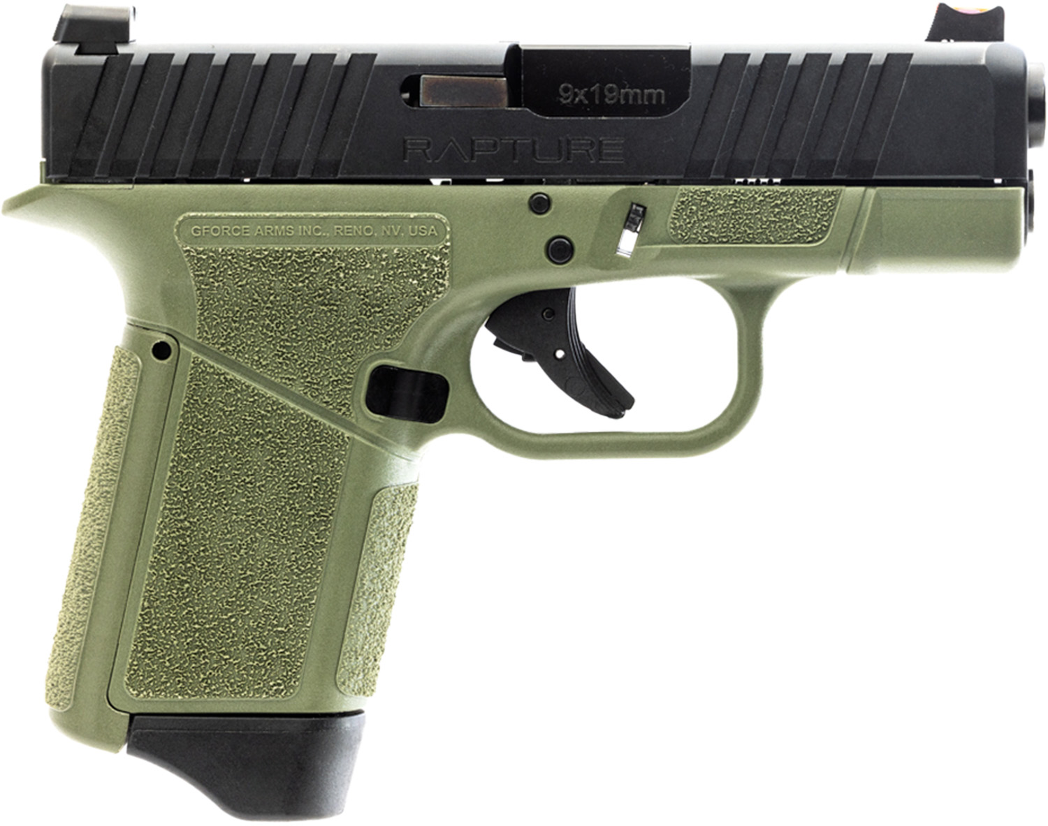 GForce Arms GFA GF9 9MM 12RD BLK/GREEN