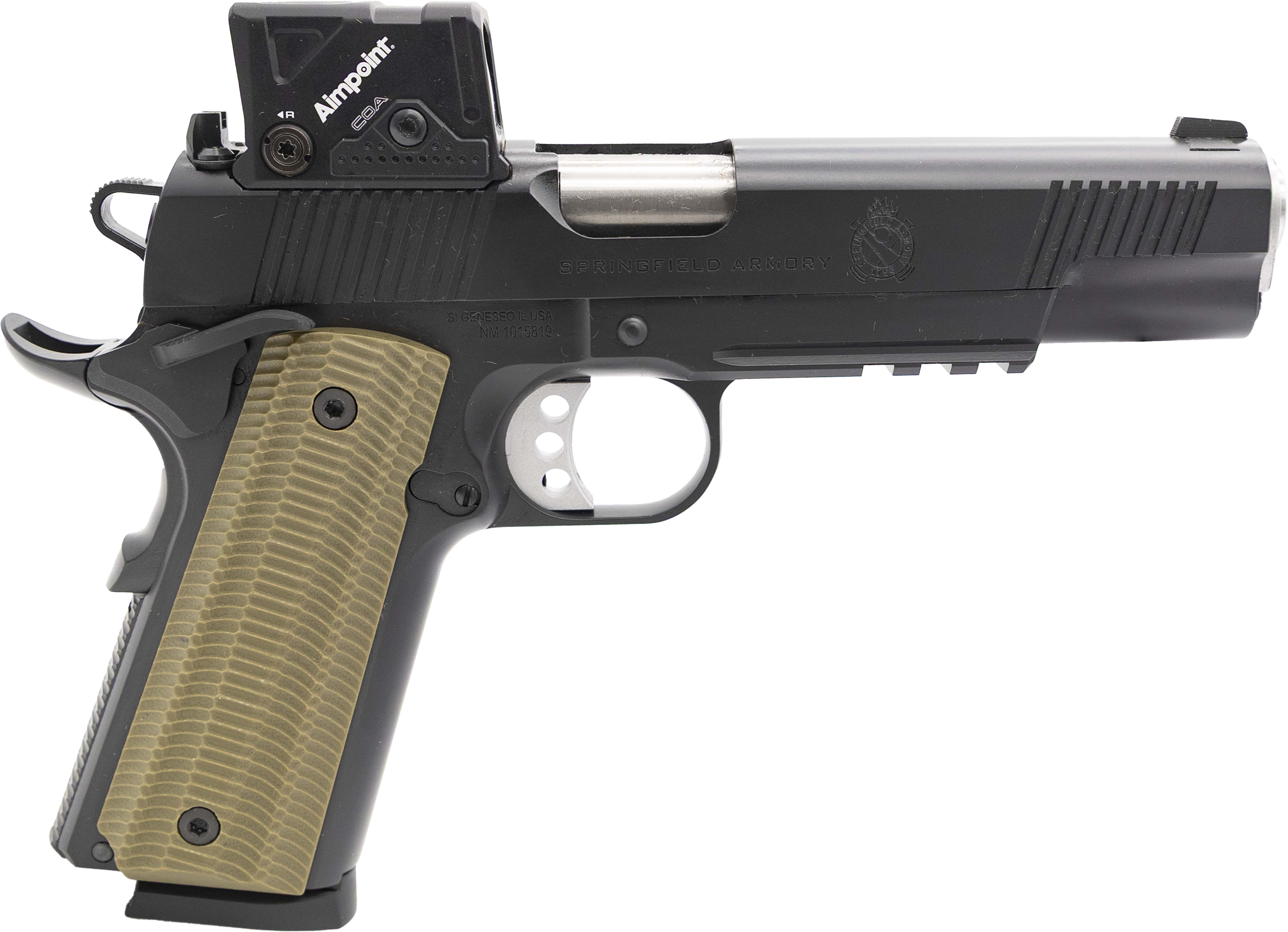 Springfield Armory USA SPG 1911 OP AOS 45AP COA 5B 8R