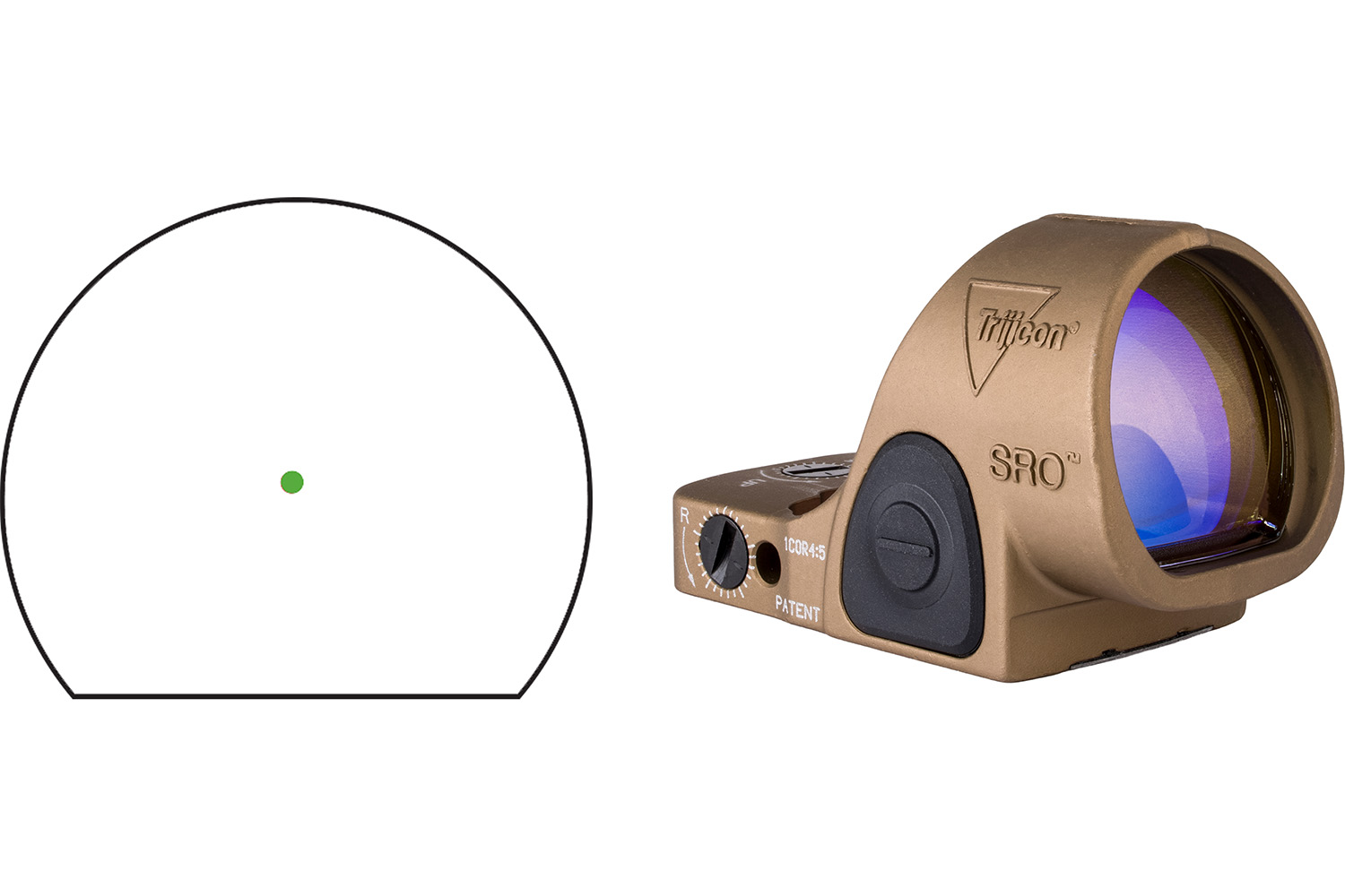 Trijicon TRJ SRO GD 2.5MOA ADJ LED COY