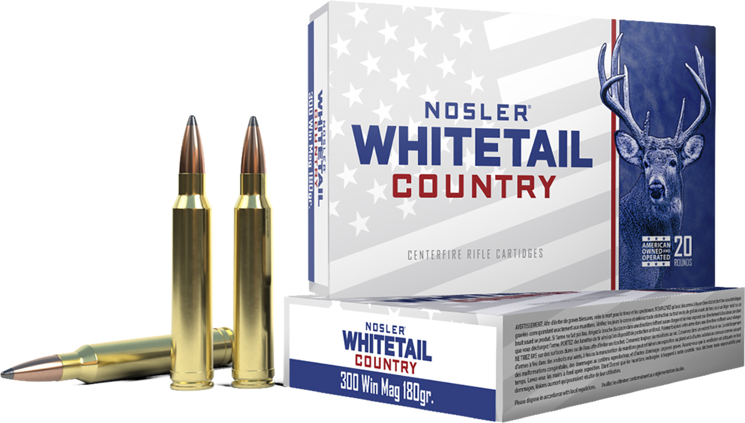 Nosler NOS 300 180GR WCA SBSP 20RD