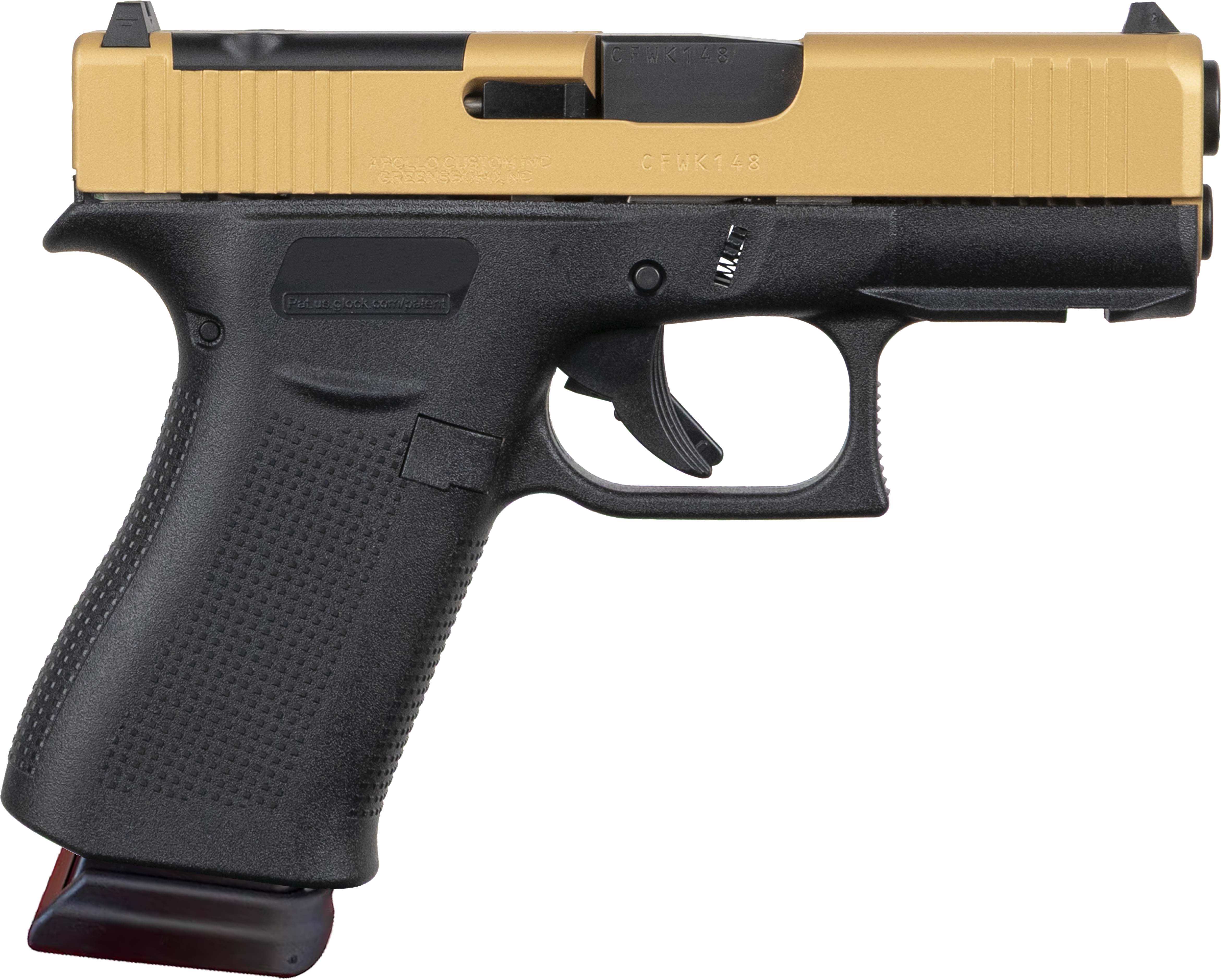 Apollo Custom GLK 43XMOS 9MM 15R GOLD SLDE