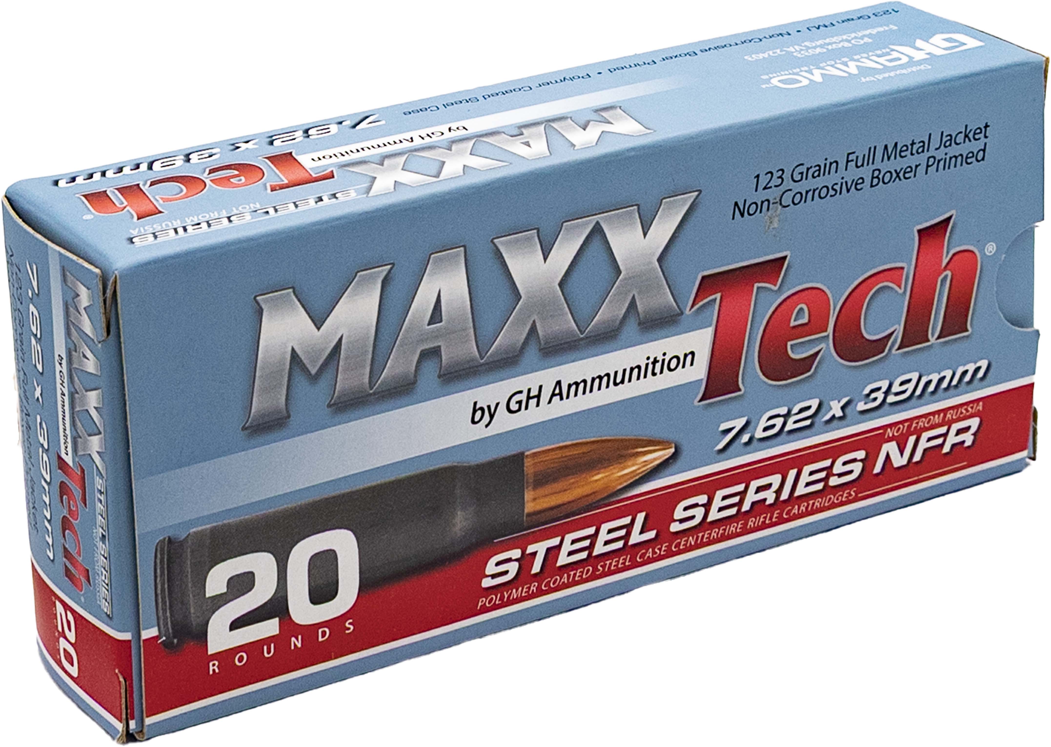 MAXXTech MAX 7.62X39 123GR NFR FMJ 20RD