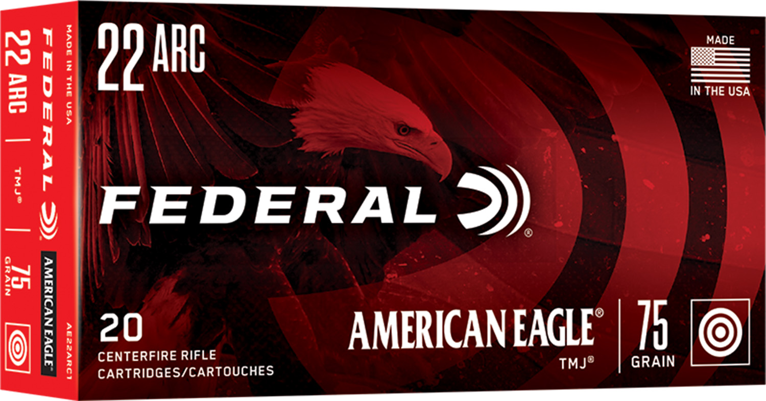Federal Ammunition FDR 22ARC 75GR AE TMJ 20RD