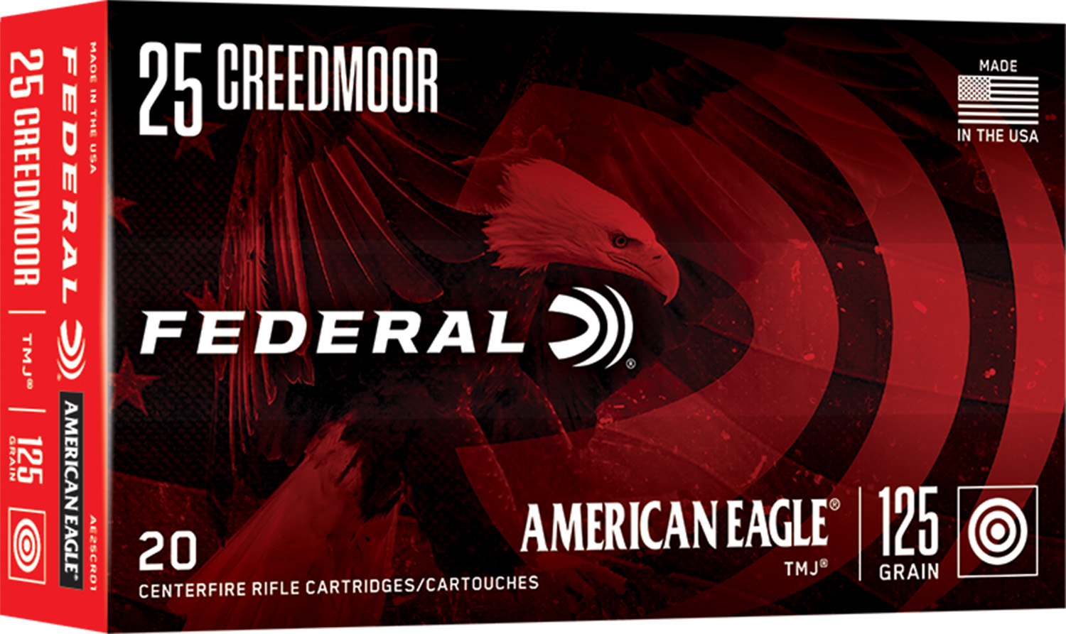 Federal Ammunition FDR 25CR 125GR AE TMJ 20RD