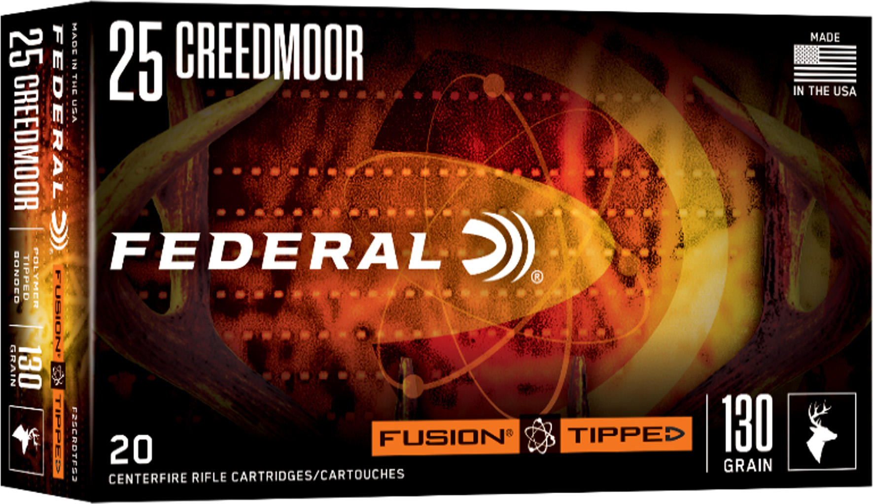 Federal Ammunition FDR 25CR 130GR FUS TIP 20RD