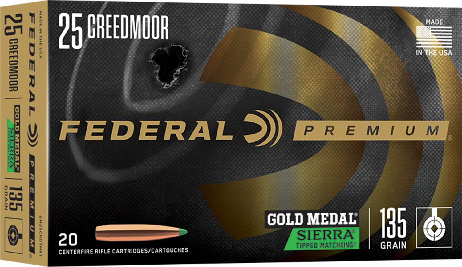 Federal Ammunition FDR 25CR 135GR SMK 20RD